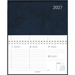 Agenda de poche Novoplan 2027 spirale, bleu