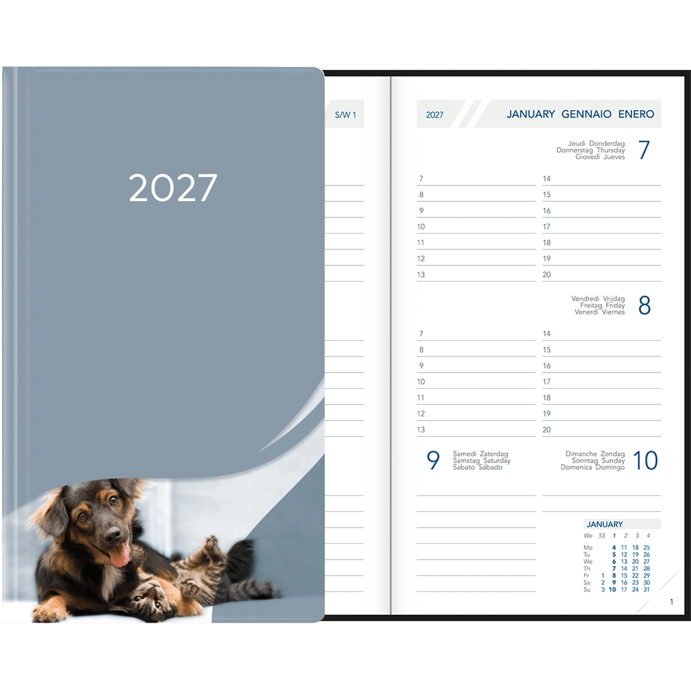 Visuplan 2027 Hardcover gris